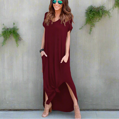 Robe maxi femme style t-shirt