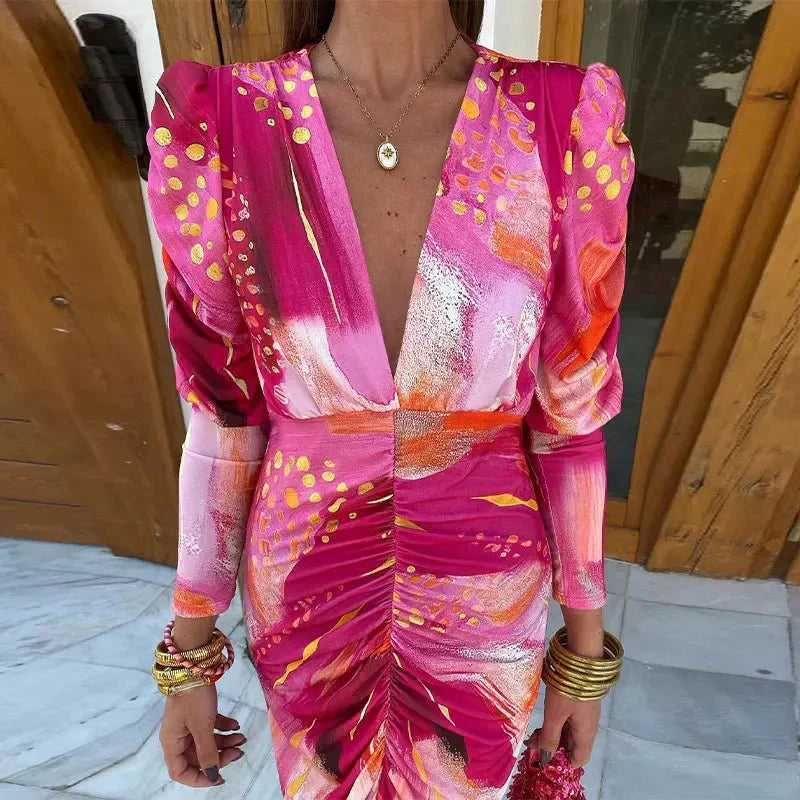 Robe longue portefeuille pour femmes - Élégance du soir pour invitées de mariage