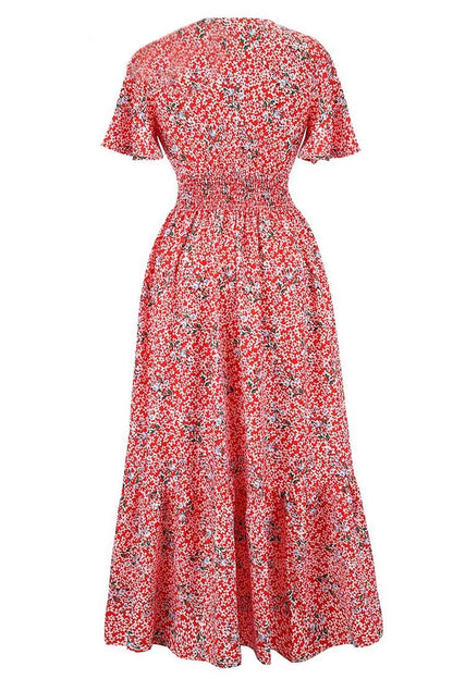 Robe maxi rouge pour femme