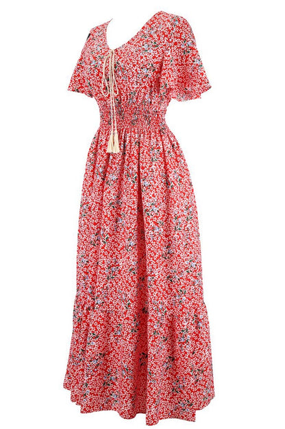 Robe maxi rouge pour femme