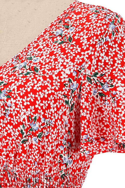 Robe maxi rouge pour femme