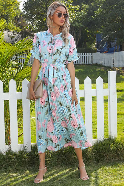Robe maxi à volants pour femme