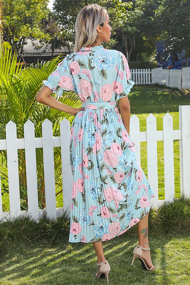 Robe maxi à volants pour femme