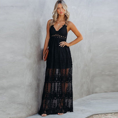Robe à bretelles spaghetti pour femme