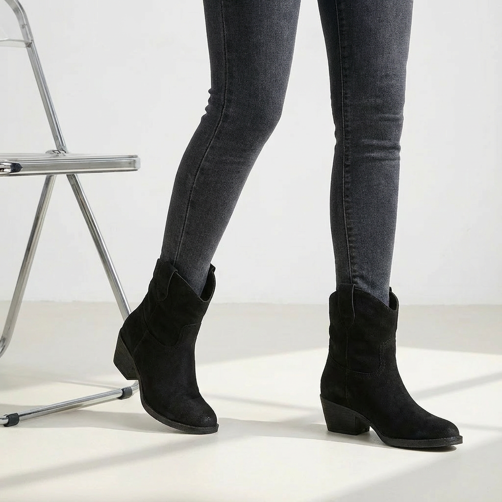 Bottines Cowboy Femme Margaux à Talon Bloc