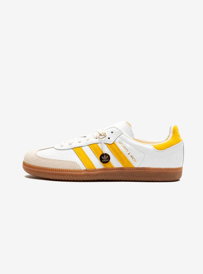 Sneakers basses Adidas Samba sporty & rich white bold gold unisexe
