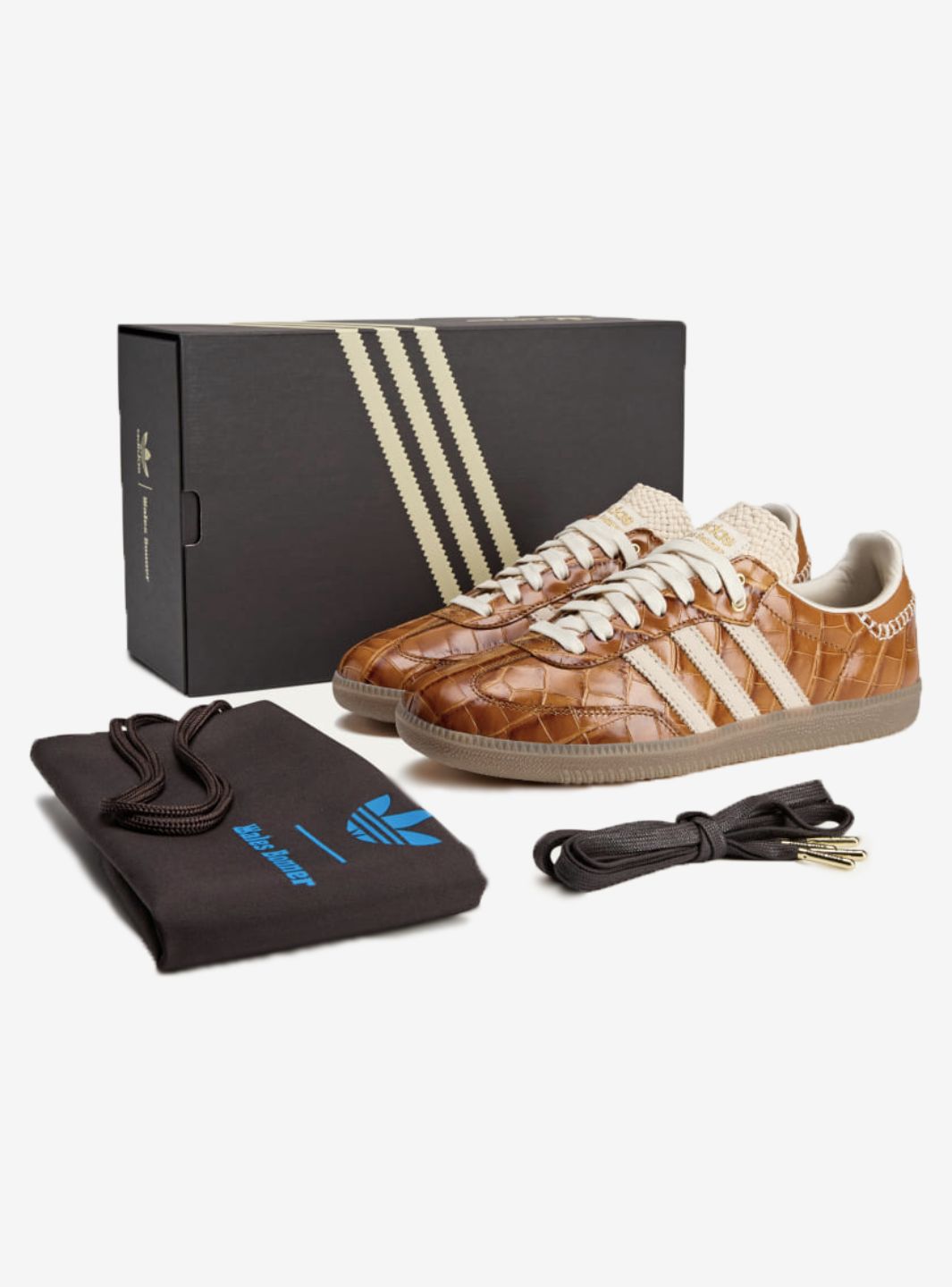 Sneakers basses Adidas Samba wales bonner brown croc unisexe