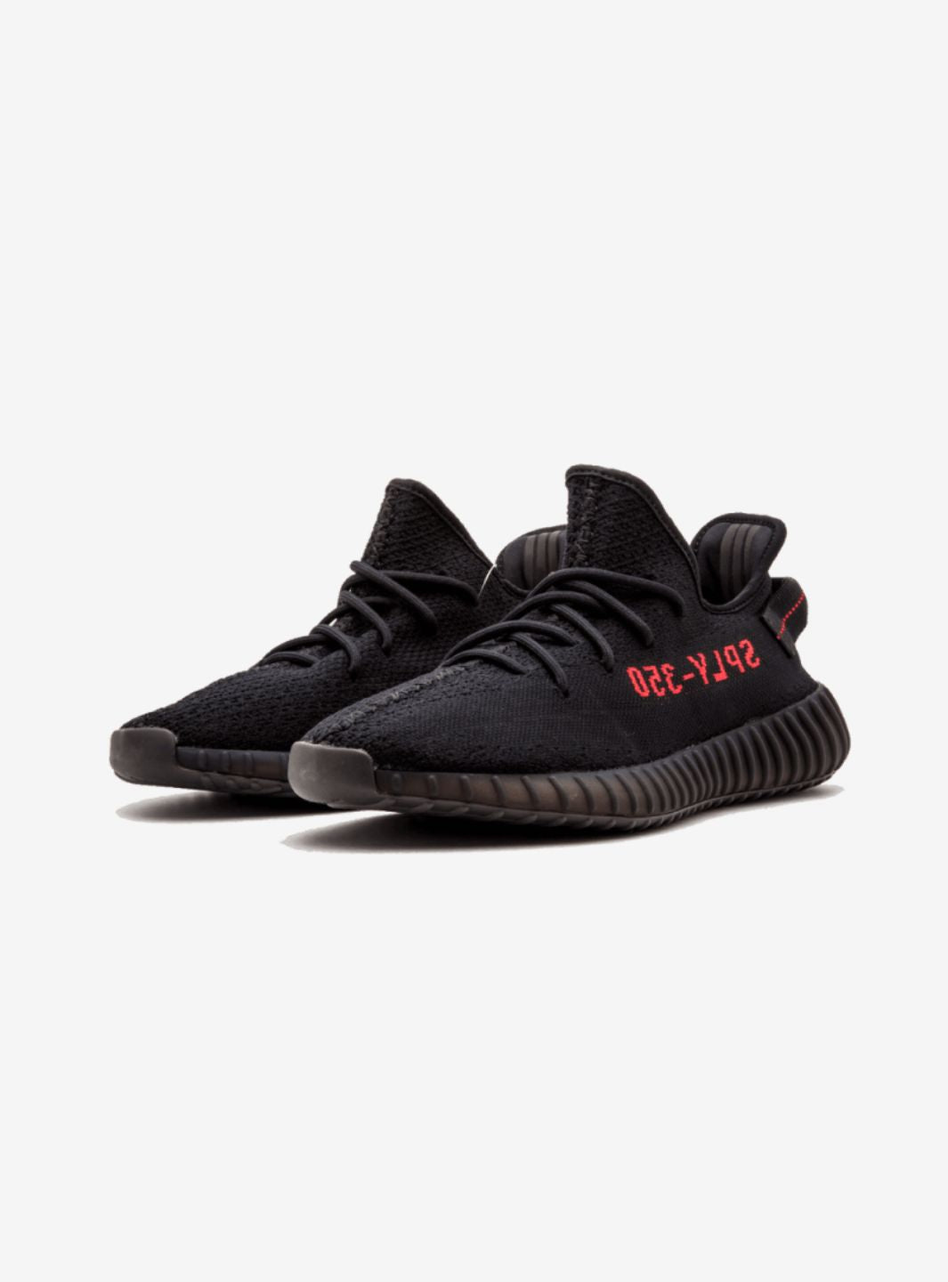adidas Yeezy Boost 350 V2 Black Red Baskets Noir Rouge Homme Femme - 2