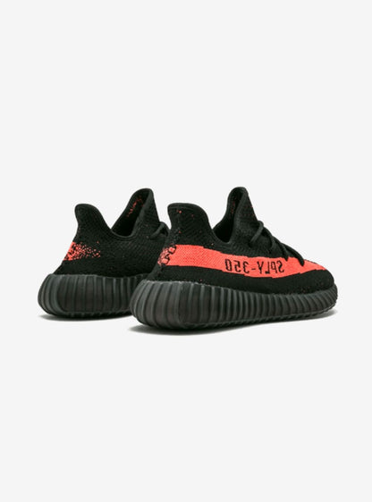 adidas Yeezy Boost 350 V2 Core Black Red Baskets Noir Rouge Homme Femme - 3
