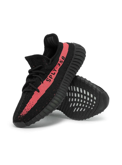 adidas Yeezy Boost 350 V2 Core Black Red Baskets Noir Rouge Homme Femme - 4