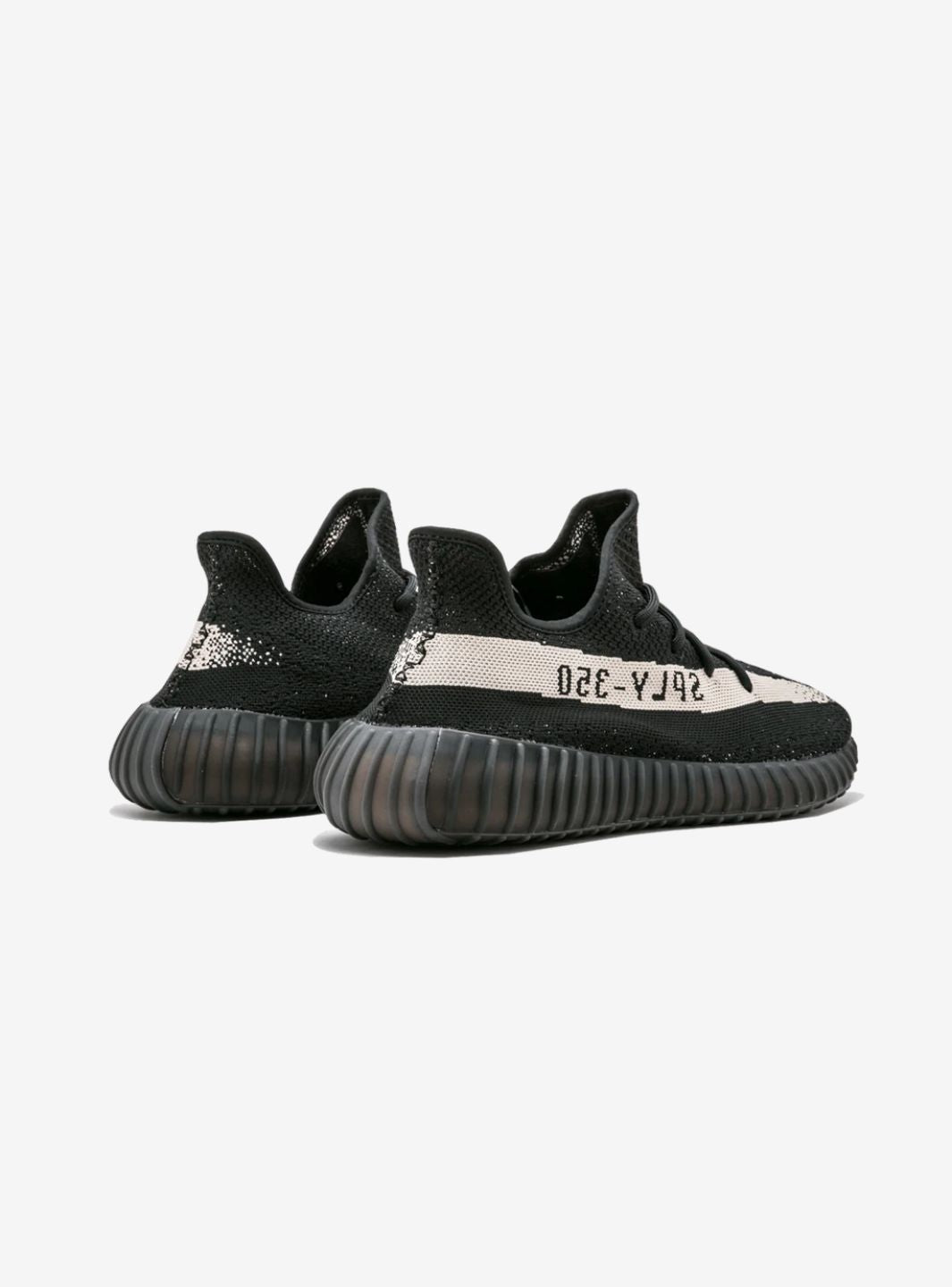 adidas Yeezy Boost 350 V2 Core Black White Baskets Noir Blanc Homme Femme - 3