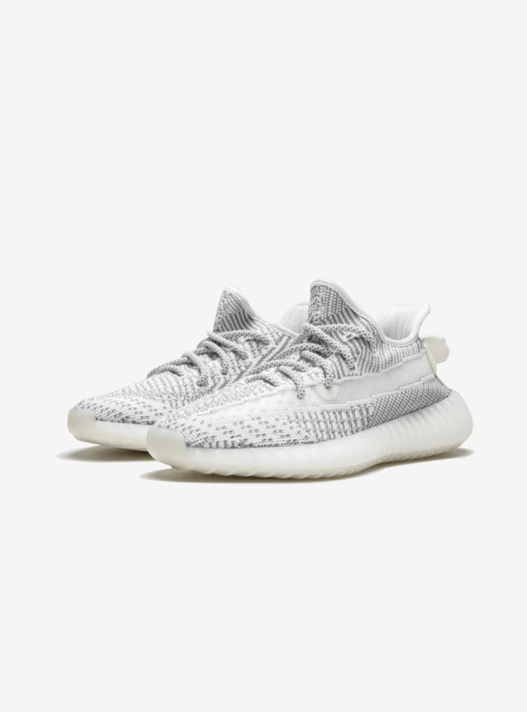 adidas Yeezy Boost 350 V2 Static Baskets Blanc Gris Homme Femme - 2