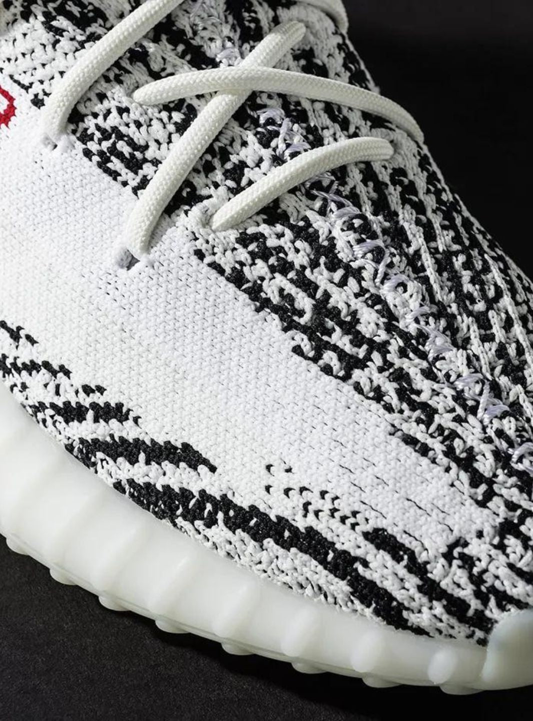 adidas Yeezy Boost 350 V2 Zebra Baskets Blanc Noir Homme Femme - 5