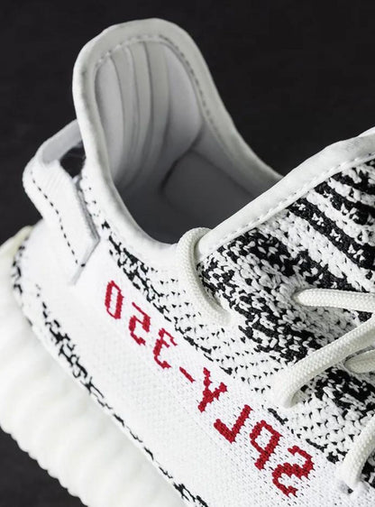 adidas Yeezy Boost 350 V2 Zebra Baskets Blanc Noir Homme Femme - 4