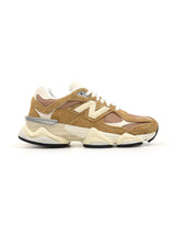New Balance 9060 Sneakers Basses Unisexe en Suède et Mesh, Amorti ABZORB