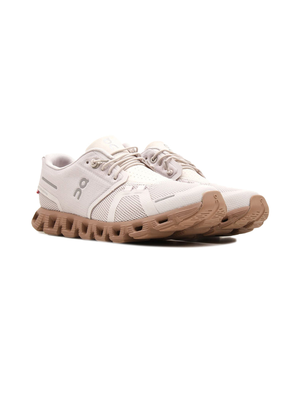 On Cloud 5 Sand/Rosebrown | Femme | Chaussures Running | Mesh Recyclé