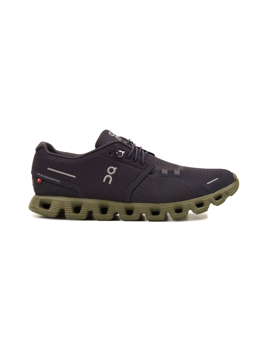 On Cloud 5 Eclipse/Grove | Homme | Chaussures Running | Mesh Recyclé