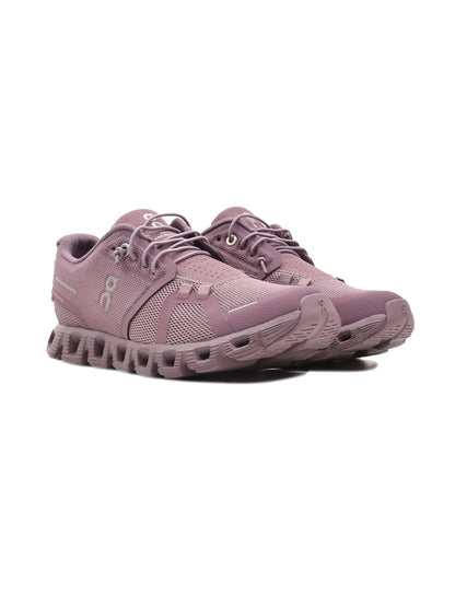 On Cloud 5 Fig/Quartz | Femme | Chaussures Running | Mesh Recyclé