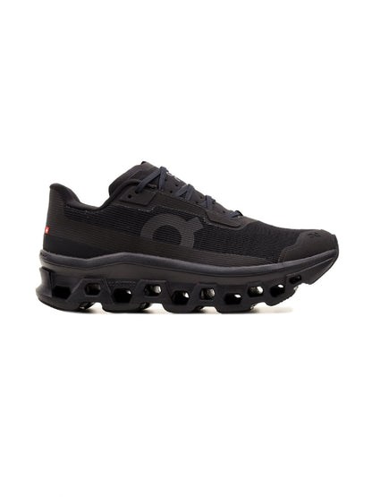 On Cloudmonster Void Black/Black | Homme | Chaussures Running | Mesh Tactile