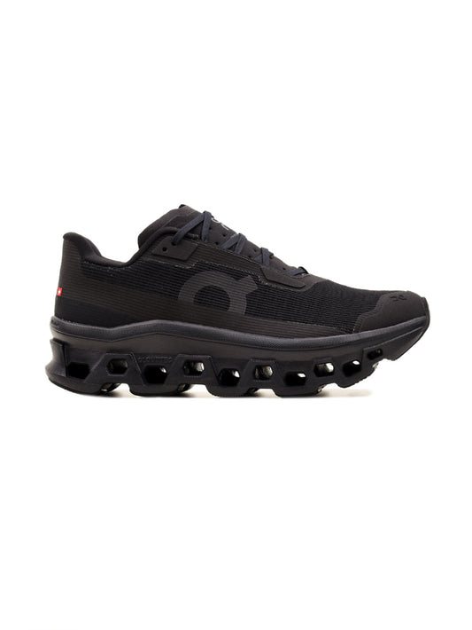 On Cloudmonster Void Black/Black Scarpe da running in mesh da uomo