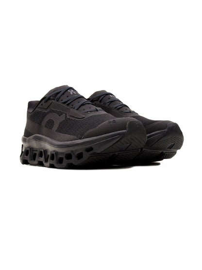 On Cloudmonster Void Black/Black | Homme | Chaussures Running | Mesh Tactile