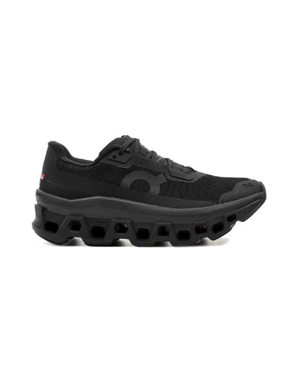 On Cloudmonster Void Black/Black | Femme | Chaussures Running | Mesh Tactile