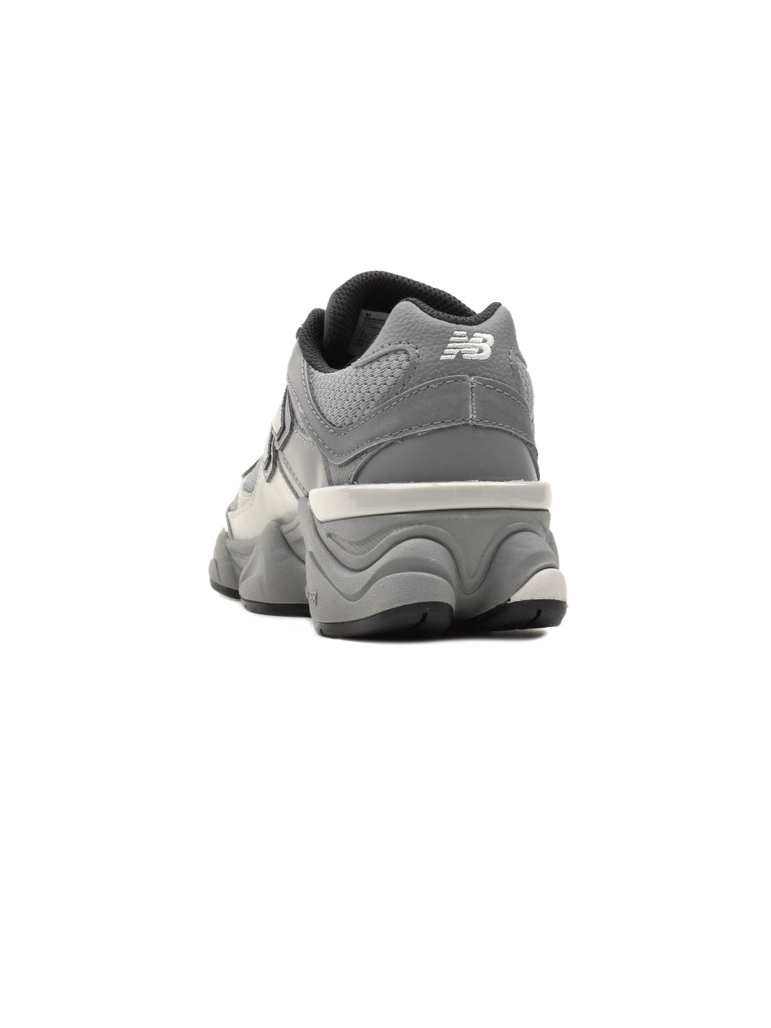 New Balance 9060 Gris baskets basses enfant daim et mesh multicolore, détail semelle