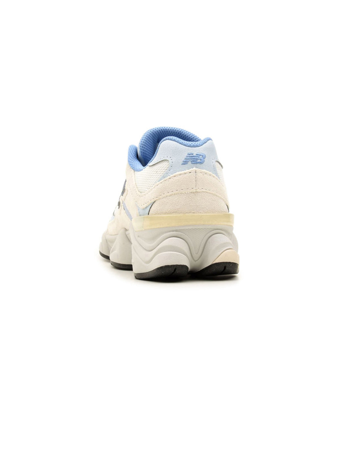 New Balance 9060 Beige baskets basses enfant daim et mesh beige, détail semelle