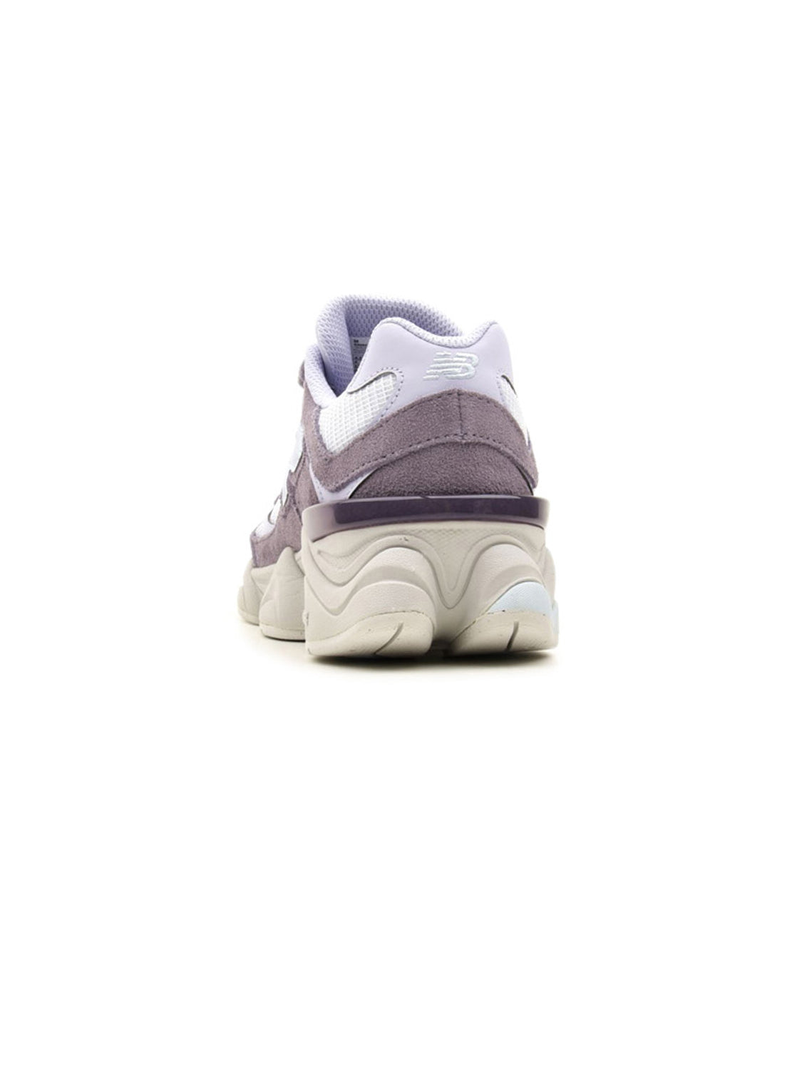 New Balance 9060 Violet baskets basses enfant daim et mesh multicolore, détail semelle