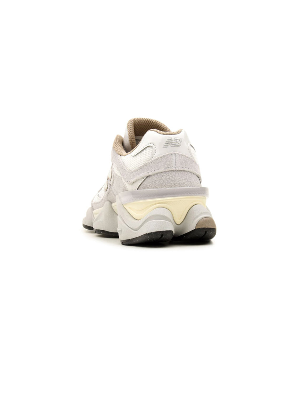 New Balance 9060 Gris baskets basses homme et femme daim et mesh multicolore, détail semelle