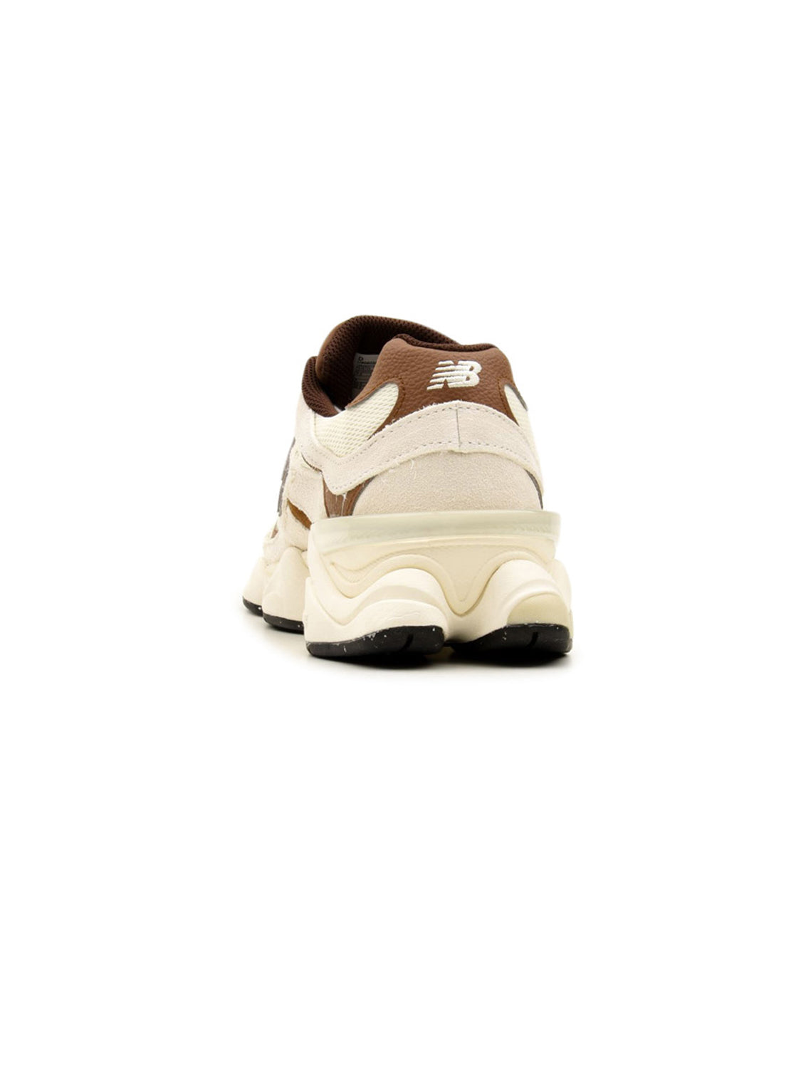 New Balance 9060 Beige baskets basses homme et femme daim et mesh beige, détail semelle