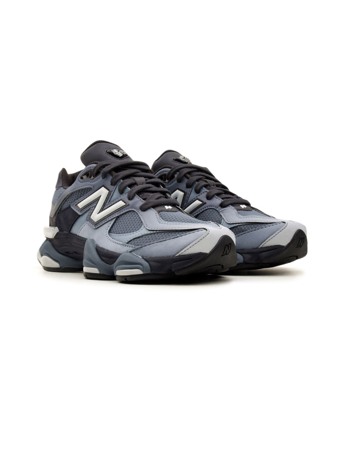 New Balance 9060 Bleu baskets basses homme et femme daim et mesh bleu, vue de face