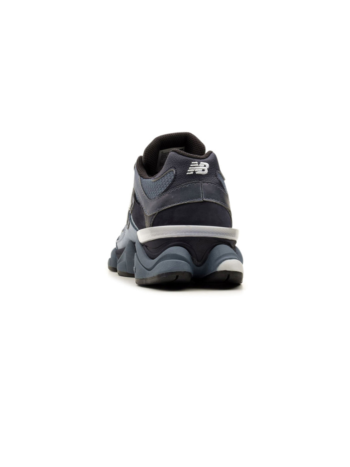 New Balance 9060 Bleu baskets basses homme et femme daim et mesh bleu, détail semelle
