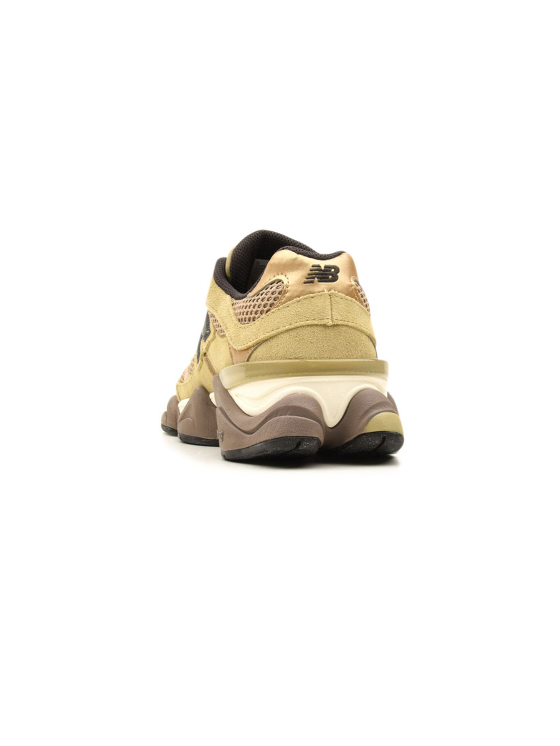 New Balance 9060 Quicksand / Incense baskets basses homme et femme daim et mesh beige, détail semelle