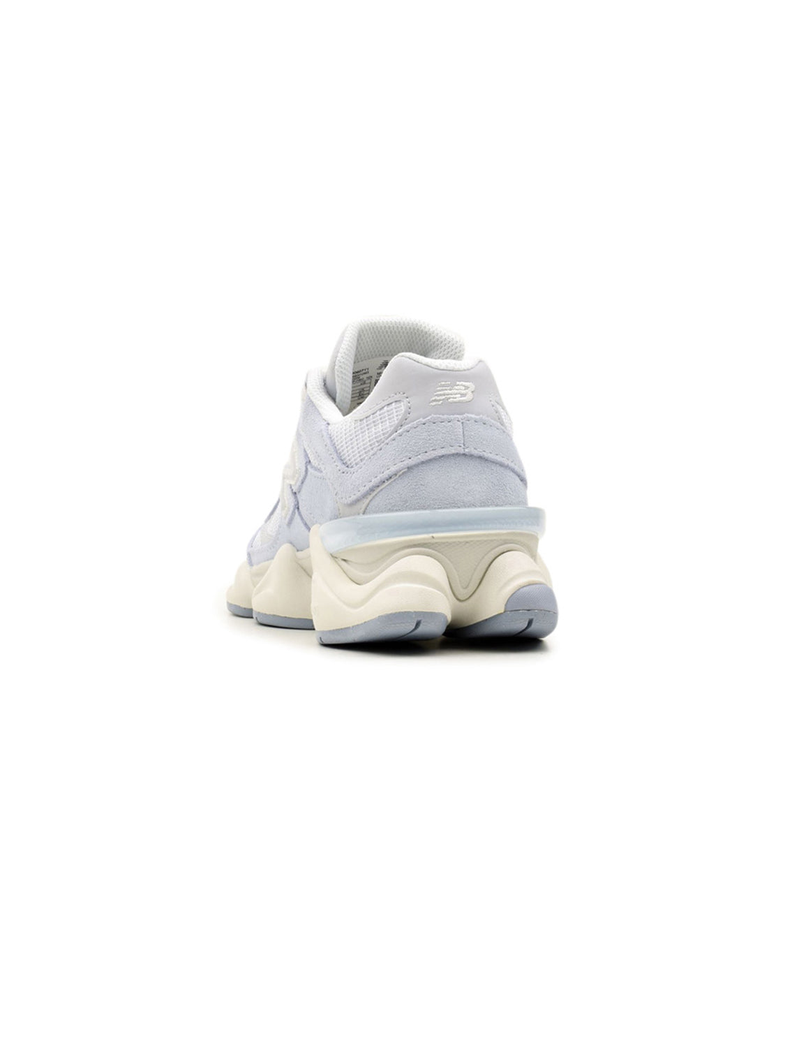 New Balance 9060 Bleu baskets basses homme et femme daim et mesh bleu, détail semelle