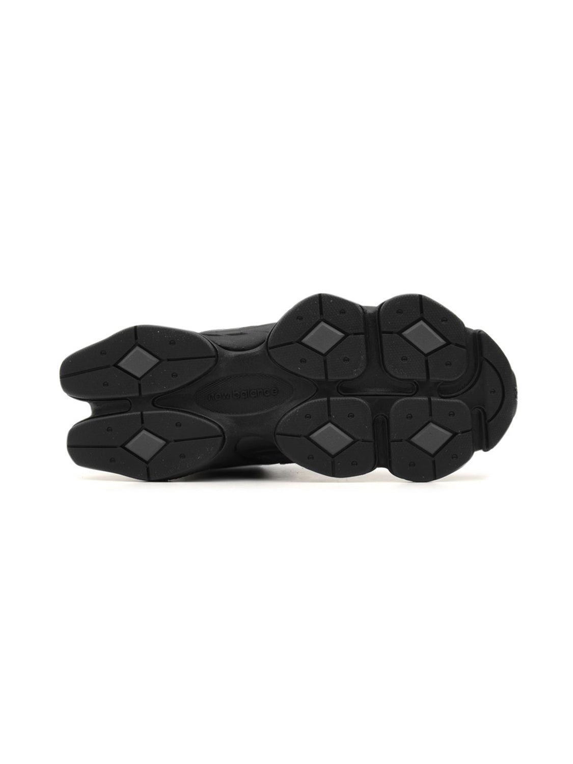 New Balance 9060 Noir baskets basses homme et femme daim et mesh noir, vue arrière