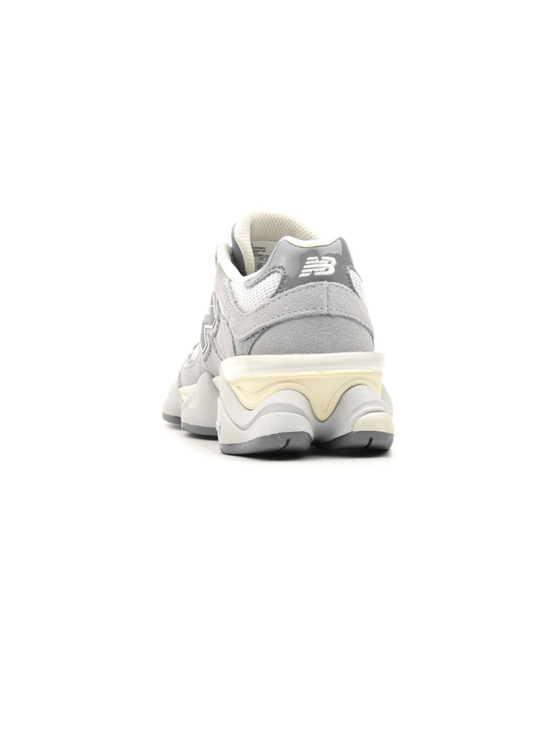 New Balance 9060 Gris baskets basses homme et femme daim et mesh gris, détail semelle