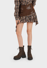 Bottines Rangers Femme Lorène, Talon Carré Semelle Crantée