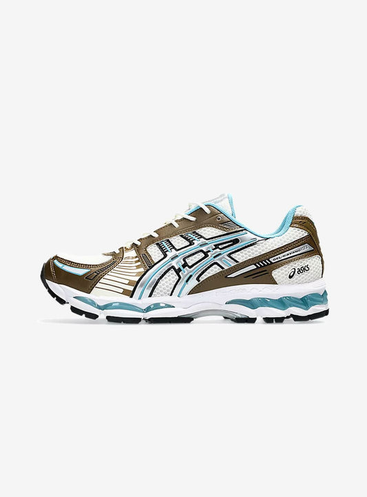 ASICS Gel-Kayano 12.1 Brown Blue Baskets Marron Bleu Homme Femme - 1