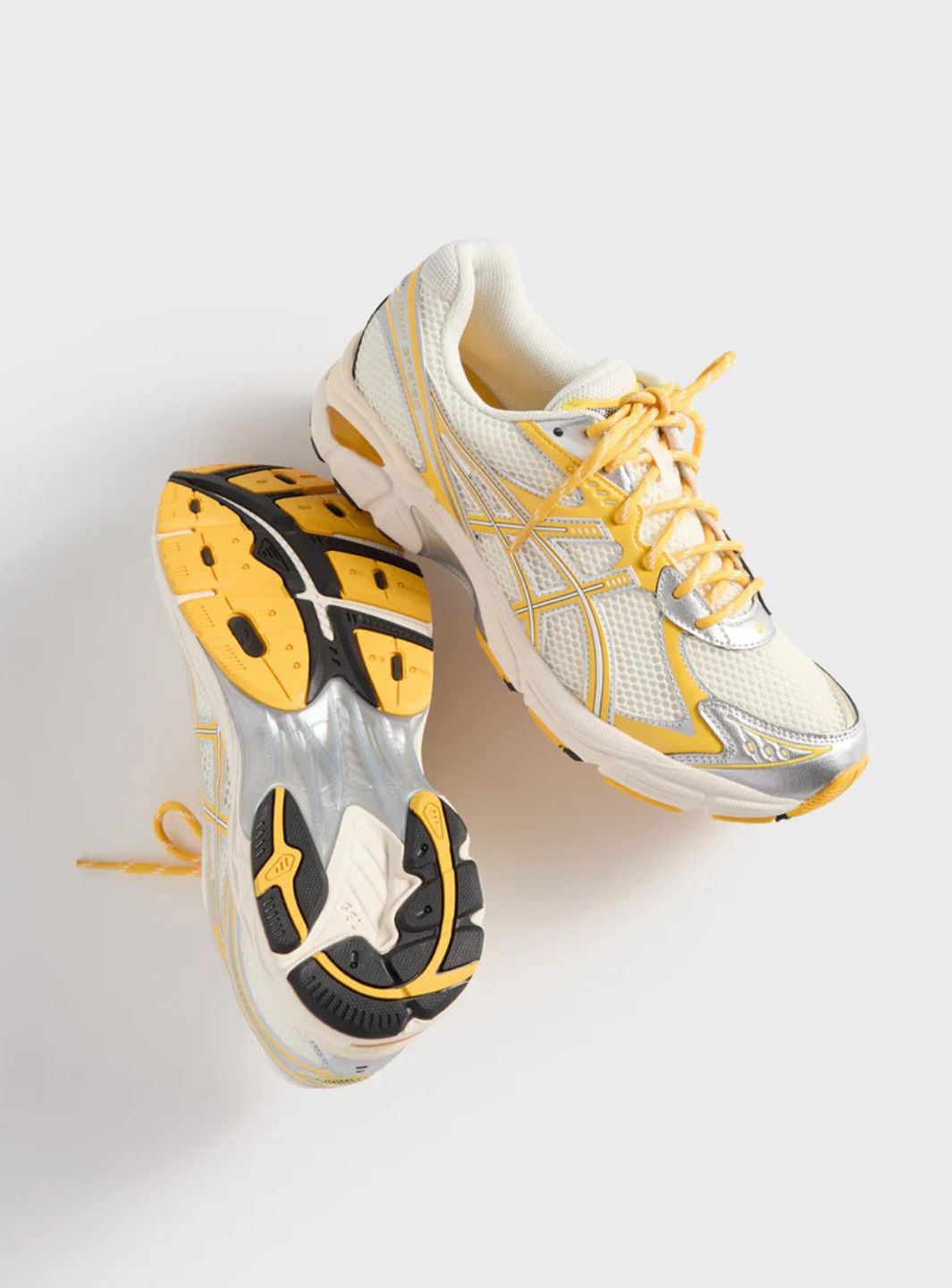 Asics GT-2160 Kith Cream Solar Power (2025) baskets basses homme et femme en mesh et cuir synthétique crème, vue arrière