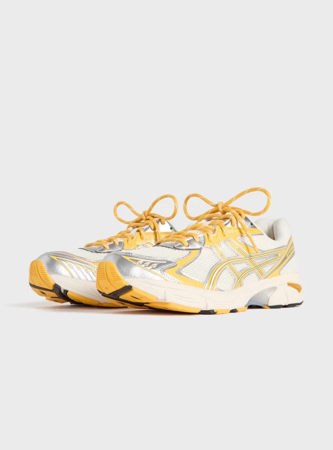 Asics GT-2160 Kith Cream Solar Power (2025) baskets basses homme et femme en mesh et cuir synthétique crème, vue de face