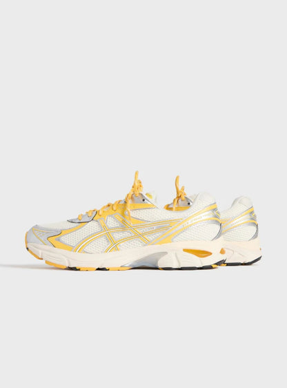 Asics GT-2160 Kith Cream Solar Power (2025) baskets basses homme et femme en mesh et cuir synthétique crème, détail tige