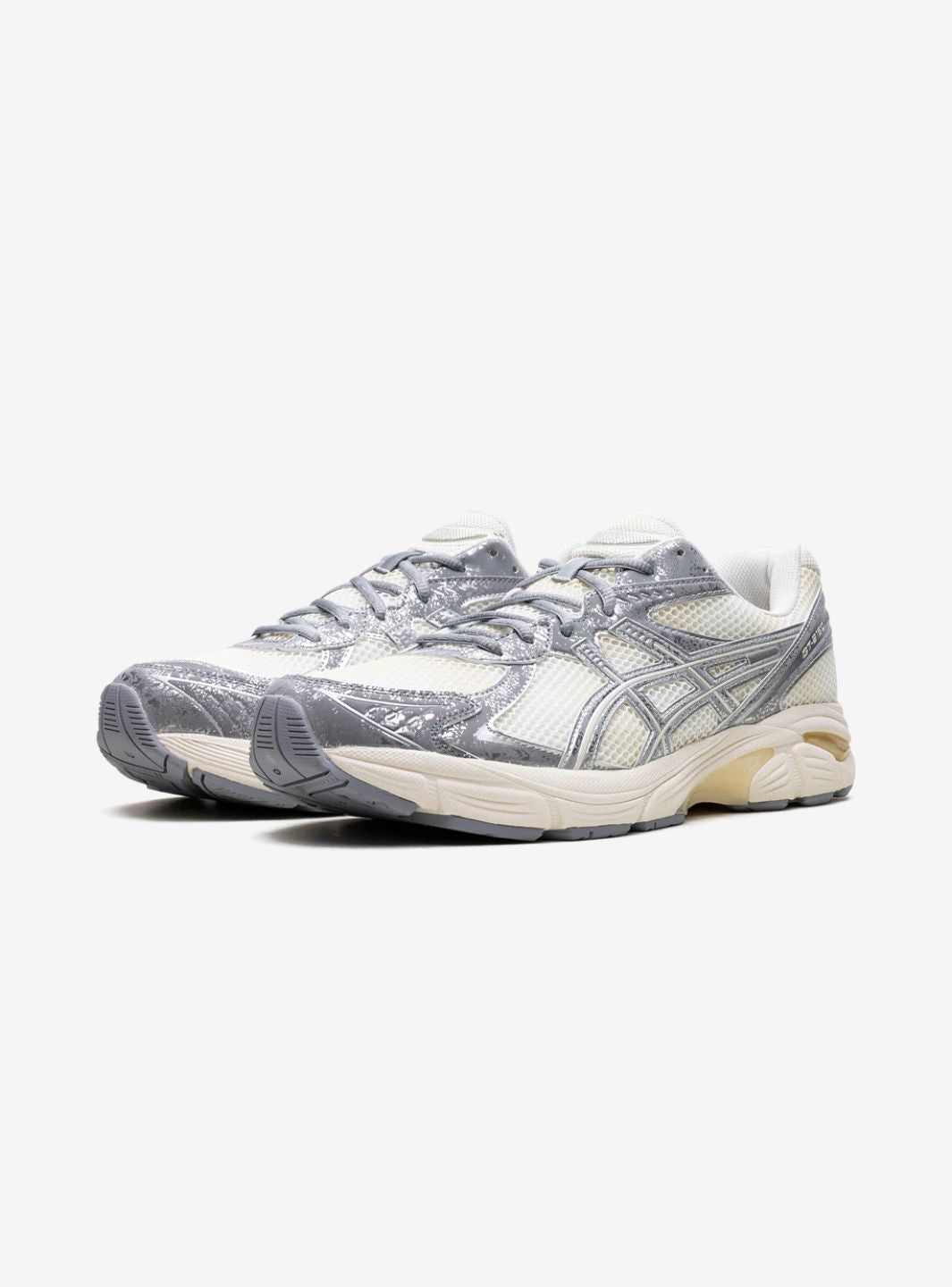 Asics GT-2160 Pre-Aged Pack Sheet Rock baskets basses homme et femme en mesh et cuir synthétique gris, vue de face