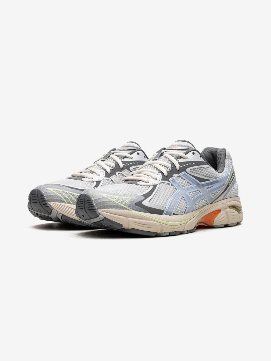 Asics GT-2160 Tomo Curation Kogarashi Glacier Grey baskets basses homme et femme en mesh et cuir synthétique gris, vue de fac
