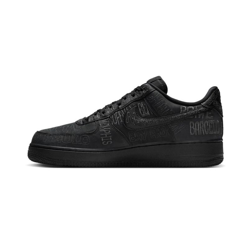 Nike Air Force 1 Low World Tour Black, Baskets Basses Unisexe Cuir – photo 4