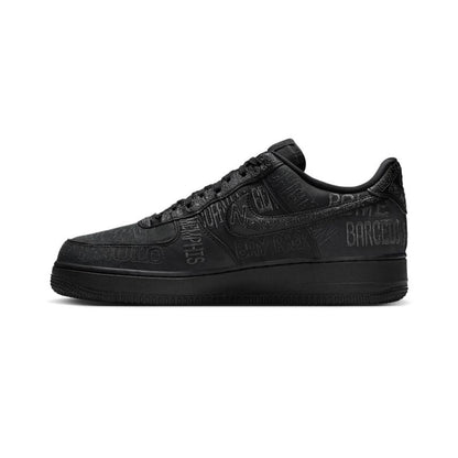 Nike Air Force 1 Low World Tour Black, Baskets Basses Unisexe Cuir – photo 4