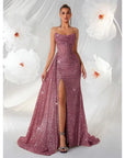 Robe Longue Femme Épaules Dénudées – Plissé Arête de Poisson et Découpes