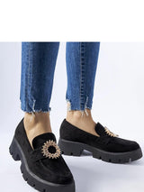 Mocassins Femme Fleur-Lyna, Élégants Slip-On