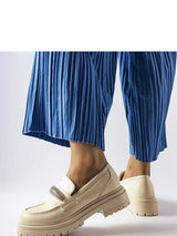 Mocassins Femme Iris-Sana, Élégants Slip-On
