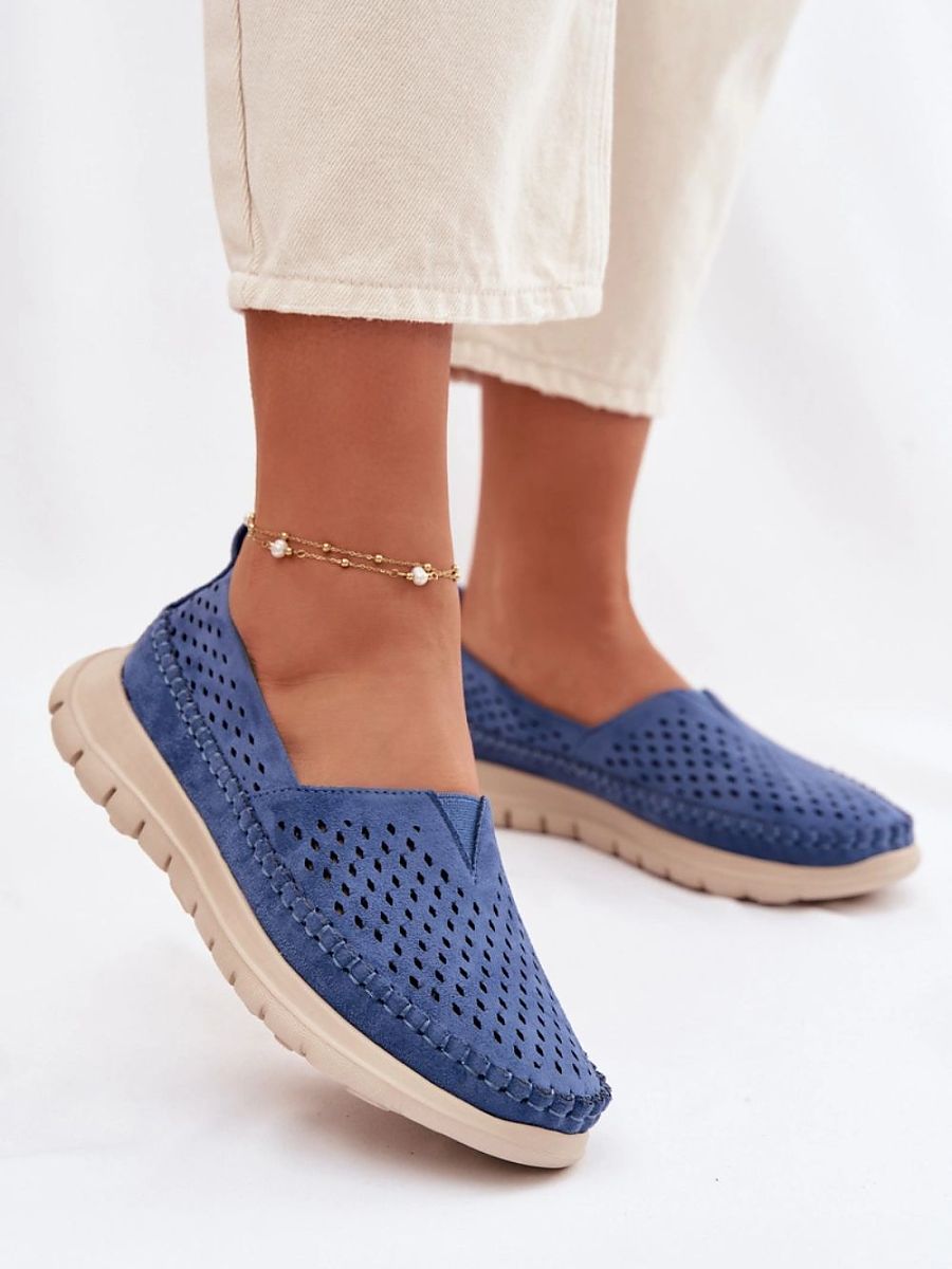 Mocassins Femme Livia-Lou – détail de la tige
